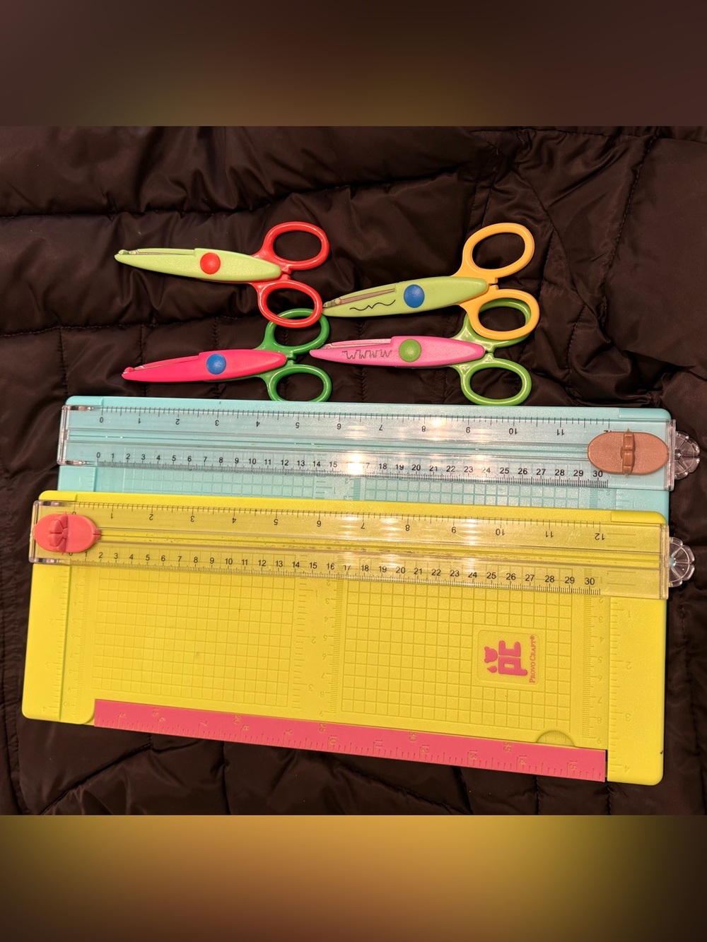 Decorative Paper Edge Scissor Set –4 + Provo craft paper trimmer